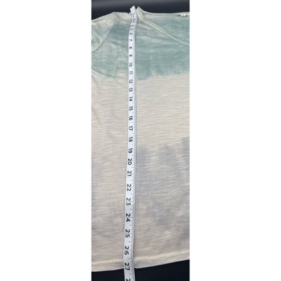 POL Womens Green Tie Dye V Neck Oversized Pocket Short Sleeve T Shirt Top S Boho - Picture 10 of 10